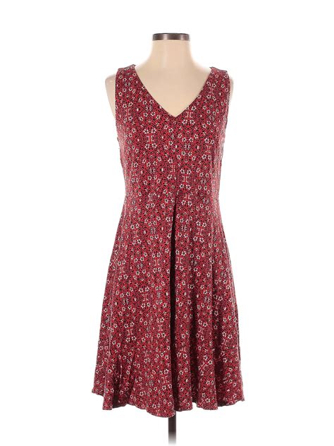 Ann Taylor Loft Burgundy Casual Dress Size S 72 Off Thredup