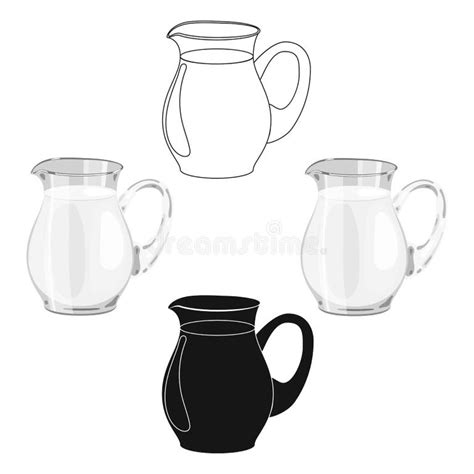 Jug Cartoon Black White Stock Illustrations – 1,152 Jug Cartoon Black ...