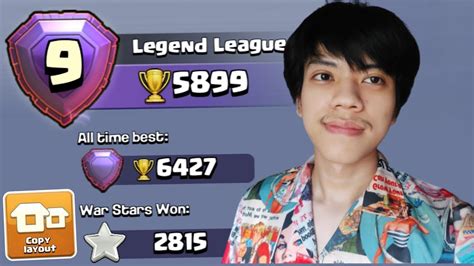 5899 Global Rank 9 Player Legend League Hits Base Link Th14 Trophy