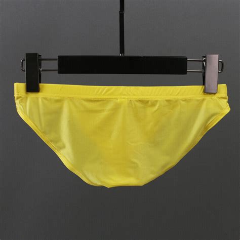 Mens Ice Silk Briefs Sexy Low Waist Bikini Panties Pouch Breathable Underwear Ebay