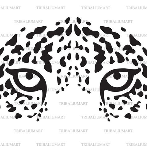 Leopard Head Cut Files For Cricut Clip Art Silhouette Eps Etsy