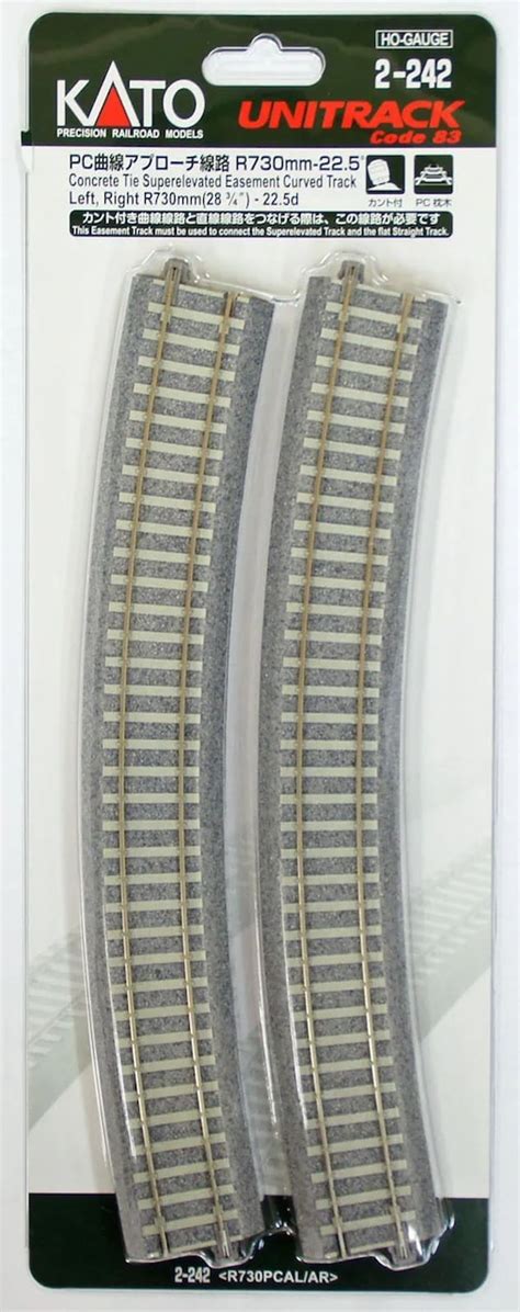 Kato Ho Scale 730mm 28 34 Radius 225º Ct Easement Track Left