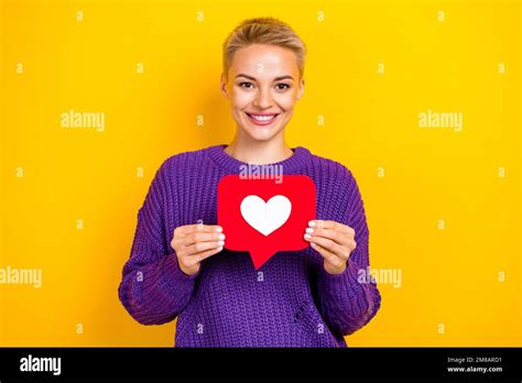 Photo Of Satisfied Optimistic Girl With Short Hairdo Wear Knit Sweater