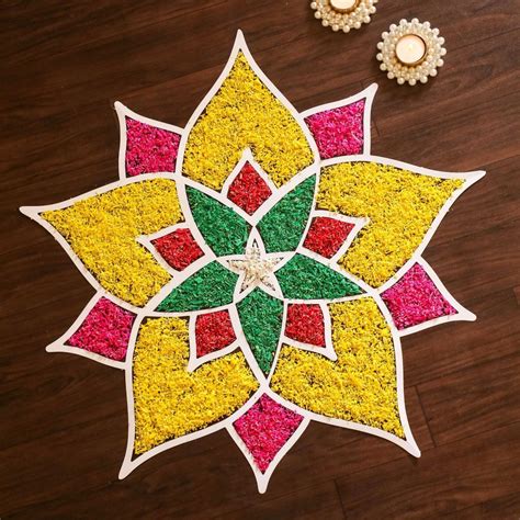 rangoli mat multicolor floor rangoli  shola fillers rangoli