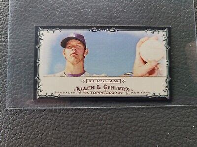 Topps Allen Ginter S Mini Black Border Clayton Kershaw