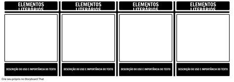 T Gr Fico Dos Elementos Liter Rios Storyboard Por Pt Examples