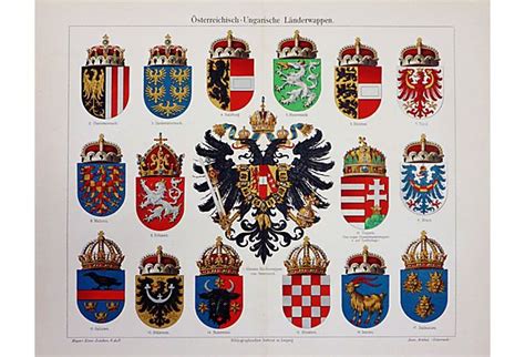 Coats Of Arms Austro Hungarian Empire On Onekingslane Coat Of