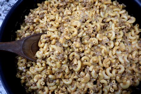 One Pot Cheeseburger Casserole The Freckled Cook