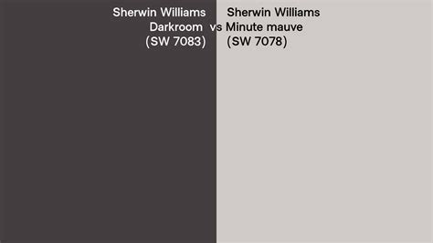 Sherwin Williams Darkroom Vs Minute Mauve Side By Side Comparison