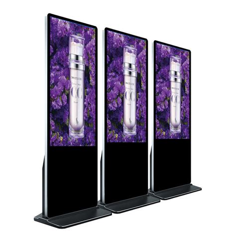 Floor Stand 55 Inch Indoor LCD Display Touch Screen Advertising Player