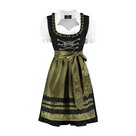 Dirndl Zwart Olijfgroen Jokershop Be Tiroler Kleding