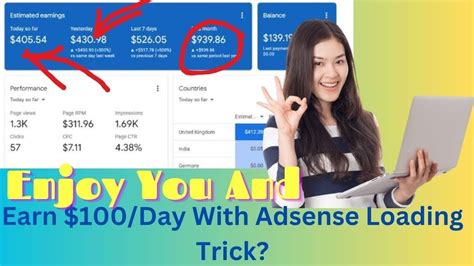 Earn 100 Day With Adsense Loading Trick Adsense Loading Kaise Kare