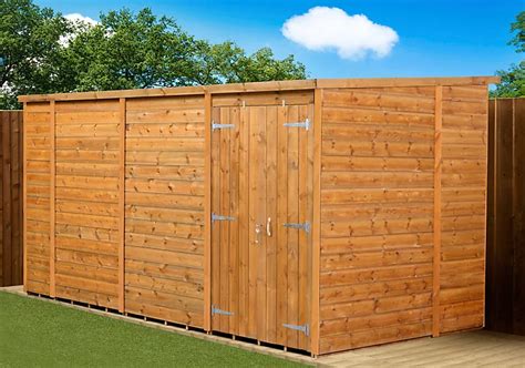 Empire Modular Pent 14x6 Dipped Treated Tongue And Groove Wooden Garden