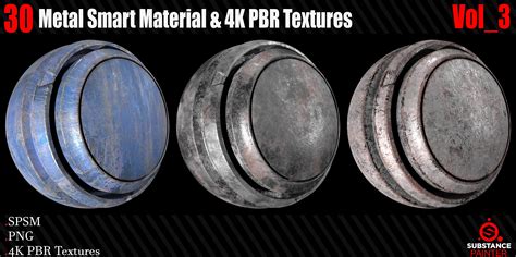 Metal Smart Materials Kpbr Textures Texture Cgtrader