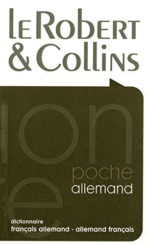 Le Robert Collins Poche Dictionnaire Francais Allemand Allemand