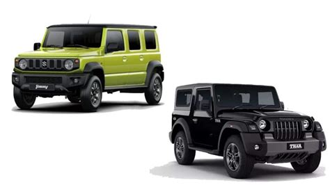 Maruti Suzuki Jimny Vs Mahindra Thar Comparison Car News The