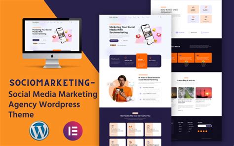 Sociomarketing - Social Media Marketing Agency WordPress Theme