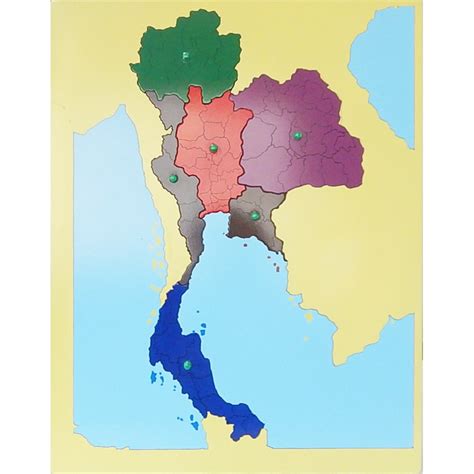 แผ่นต่อภาพแผนที่ประเทศไทย Puzzle Map Thailand Shopee Thailand