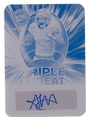 Indianapolis Colts Leaf Press Pass Cyan Adonai Mitchell Rc Auto