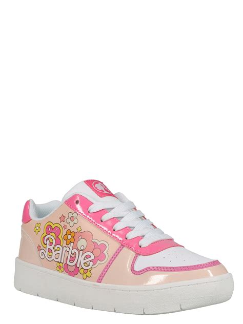 Womens Barbie By Mattel Pink Casual Court Sneaker Whole Sizes 6 11