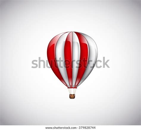 Hot Air Red Balloon Stock Vector Royalty Free 379828744 Shutterstock