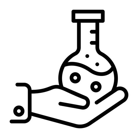 An Icon Of Chemical Reaction Line Design Vector Art At Vecteezy