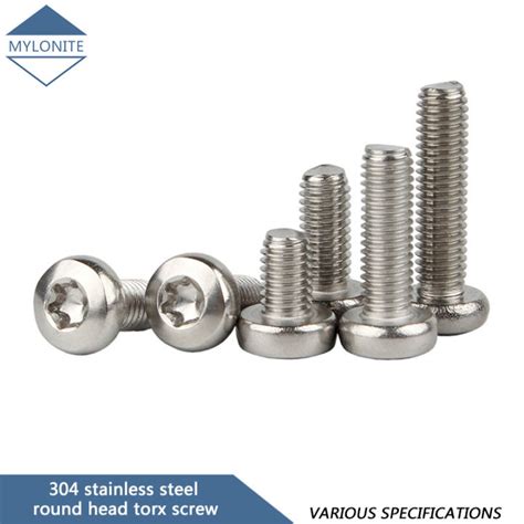 Ready Stock 304 Stainless Steel Round Head Torx Screws M2 M2 5 M3 M4 M5