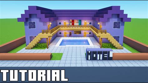 Minecraft Tutorial How To Make A Motel 2022 City Build Youtube