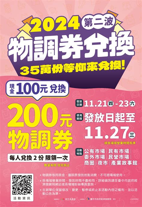 【台中物調券第二波】2024發放時間地點 領取使用店家 期限整理 Cp值