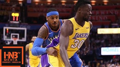 Los Angeles Lakers Vs Oklahoma City Thunder Full Game Highlights Jan