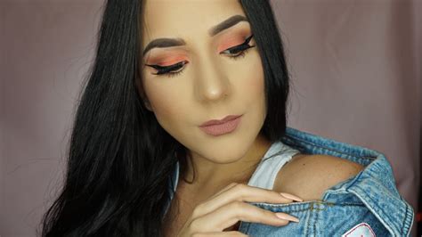 Peachy Makeup Tutorial Royal Peach Palette Youtube