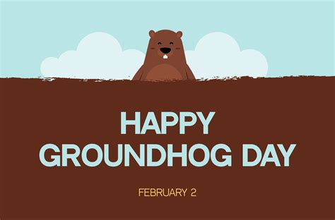 Happy Groundhog Day Banner