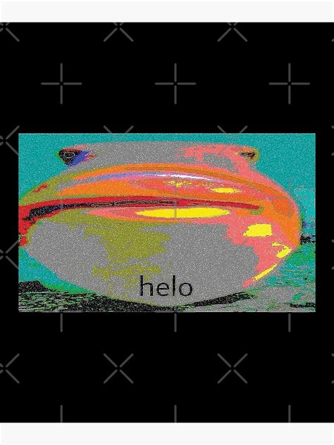 "Helo Staring Fish Meme" Poster for Sale by Altohombre | Redbubble