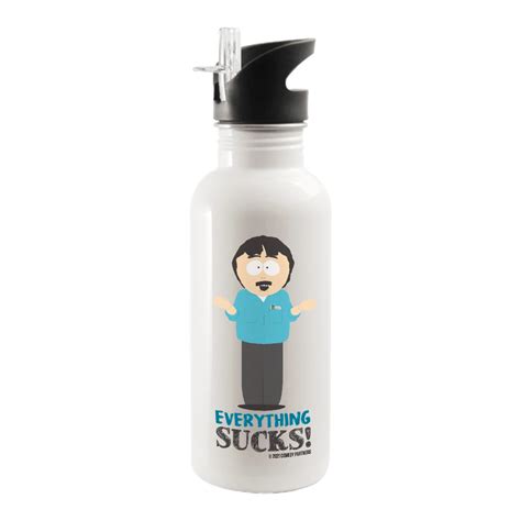 South Park Randy Everything Sucks 20 Oz Screw Top Water Bottle With Straw South Park Shop