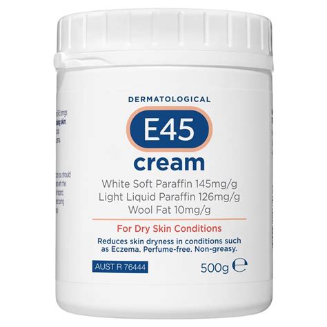 Buy E45 Moisturising Cream For Dry Skin And Eczema 500g Online At Chemist Warehouse®