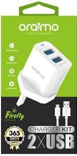 Oraimo Firefly Dual Port Charger OCW U61D SmartMarketHub