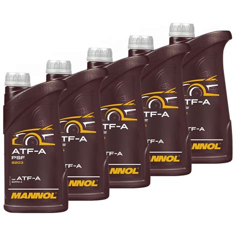 MANNOL Hydraulicfluid servooil ATF-A PSF 5 X 1Liters buy online b, 23,49