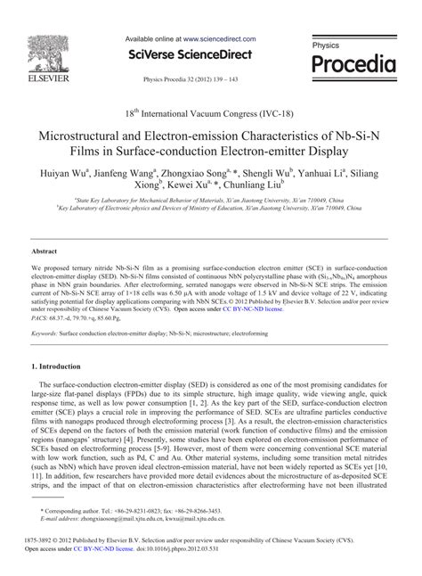 Display Surface Conduction Electron Emitter