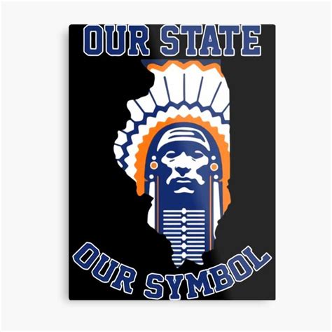 Chief Illiniwek Metal Prints | Redbubble