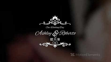 Wedding Titles Premiere Pro Template | 11552804