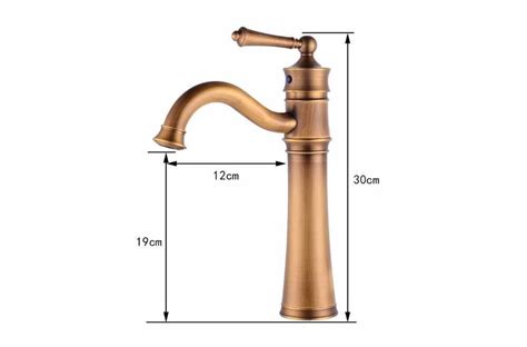 Luxury Basin Faucets Antique Copper Bathroom Faucet Mixer Vintage Hot And Cold Cock Wash Basin