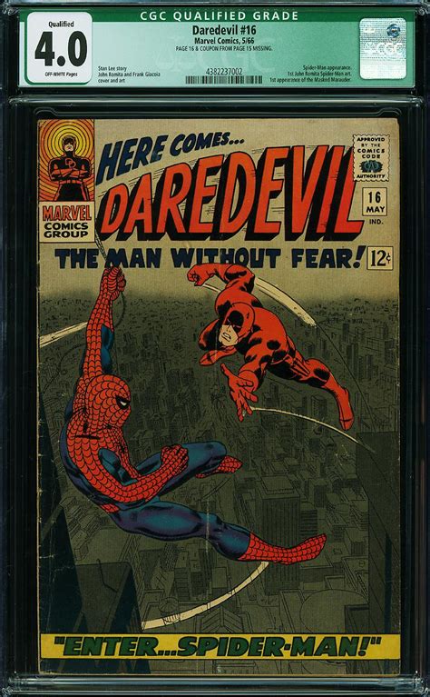 Daredevil Comic Book Sale Cgc Vg