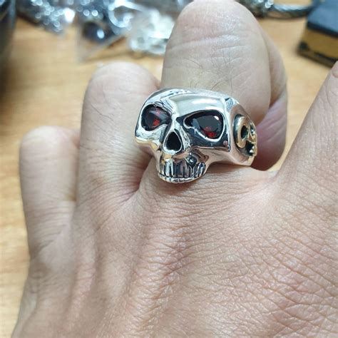 Johnny Depp Ring Johnny Depp Skull Ring Sterling Silver | Etsy