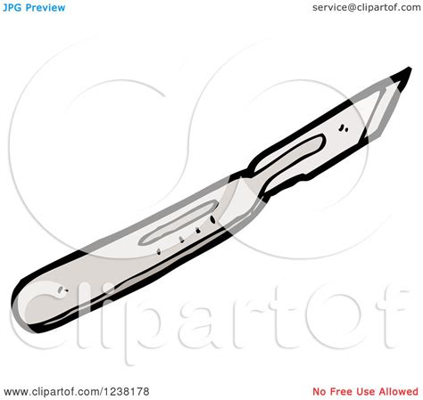 Clipart of a Razor Blade - Royalty Free Vector Illustration by ...