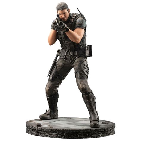 Kotobukiya Artfx Resident Evi Biohazard Vendetta Chris Redfield Renewal Package Statue Black