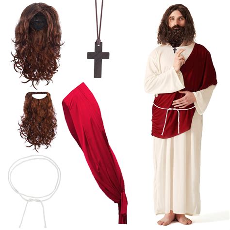 Amazon.com: Yewong 4 Pieces Adult Jesus Costume Accessories Set - Jesus