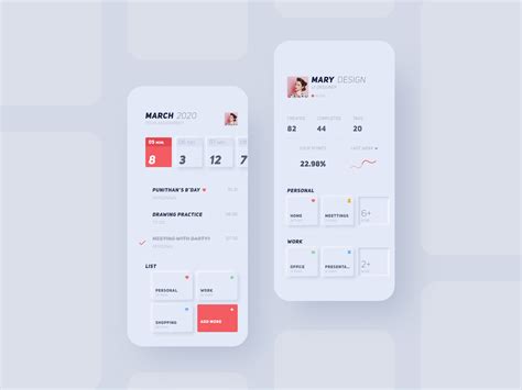 Neumorphism UI List App By RandyZ On Dribbble