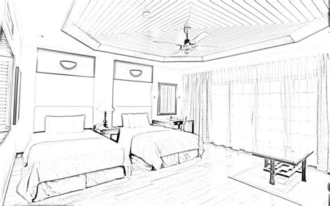 2 Point Perspective House Drawing at GetDrawings | Free download