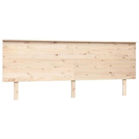 FYDUN Tête de lit 204x6x82 5 cm Bois massif de pin Cdiscount Maison