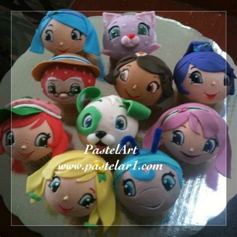 Cupcakes De Rosita Fresita Y Sus Amigos Elaborados En Chocolate Y